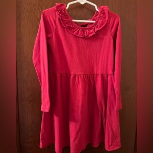 Casual soft red dress